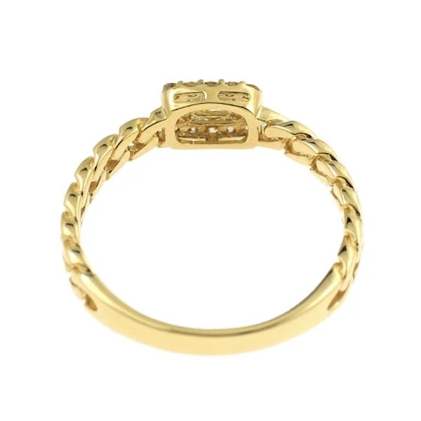 K18YG DIAMOND RING - 2