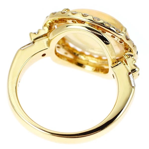 K18YG OPAL RUBY SAPPHIRE DIAMOND RING - 3