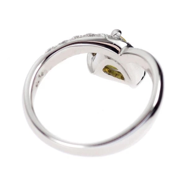 PT900 SPHENE DIAMOND RING - 2