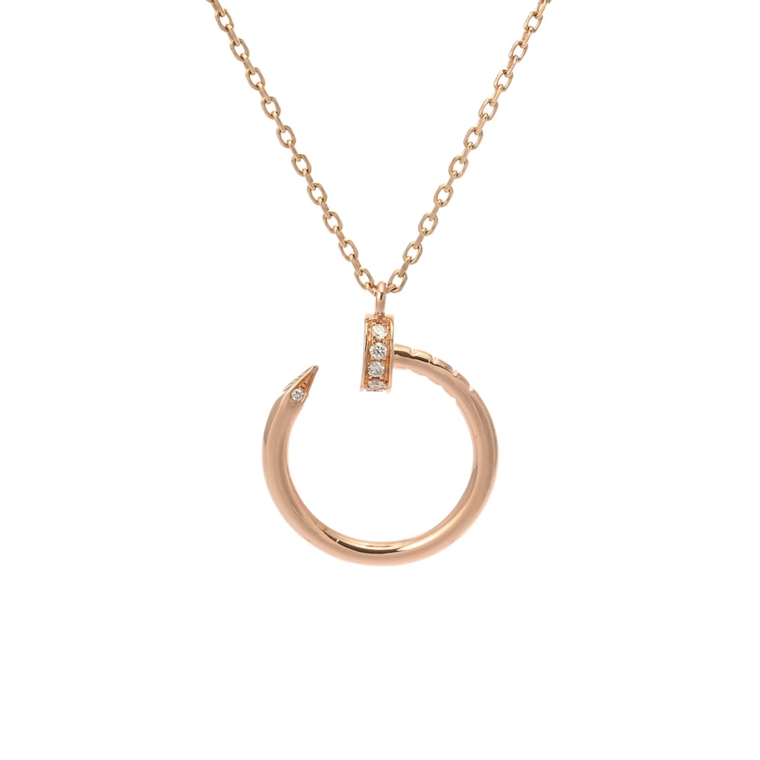 CARTIER NECKLACE 18K PINK GOLD: CARTIER Necklace 18K pink gold Brand: CARTIER Type/Style: Necklace Material: 18K pink gold PG, Main Stone Natural Color: PG Size: Top H/about 24mm W/about 19mm(Including can) Chain length:38/42cm Chai