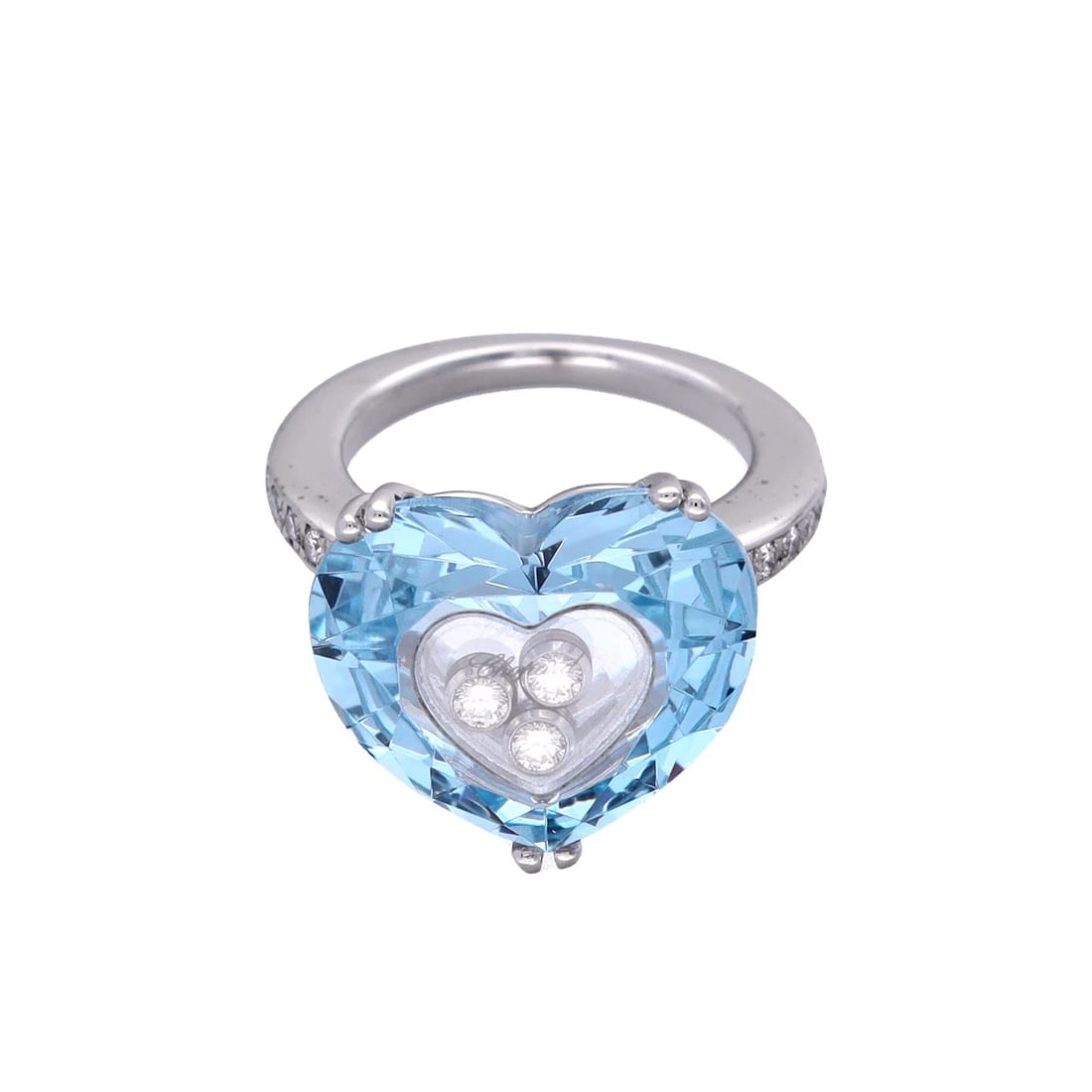 CHOPARD RING K18 WHITE GOLD - 2