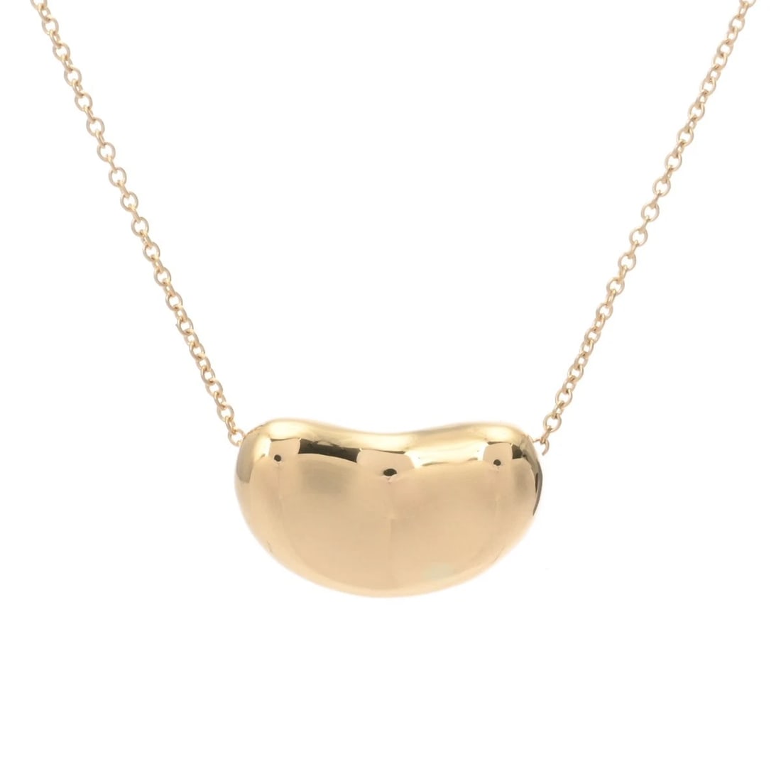 TIFFANY & CO. NECKLACE K18 YELLOW GOLD: TIFFANY & Co. Necklace K18 Yellow Gold Brand: TIFFANY & Co. Type/Style: Necklace Material: K18 Yellow Gold YG, Color: YG Size: Top H/about 11.5mm W/about 18mm Chain length:41cm Chain length:41cm A