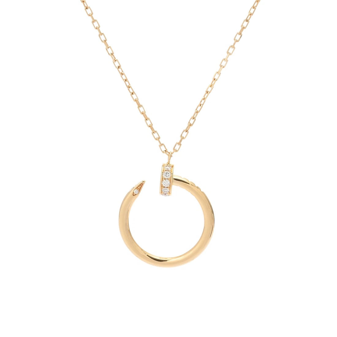 CARTIER NECKLACE K18 YELLOW GOLD: CARTIER Necklace K18 Yellow Gold Brand: CARTIER Type/Style: Necklace Material: K18 Yellow Gold YG, Main Stone Natural Color: YG Size: Top H/about 23mm W/about 18mm(Including can) Chain length:39/41cm 