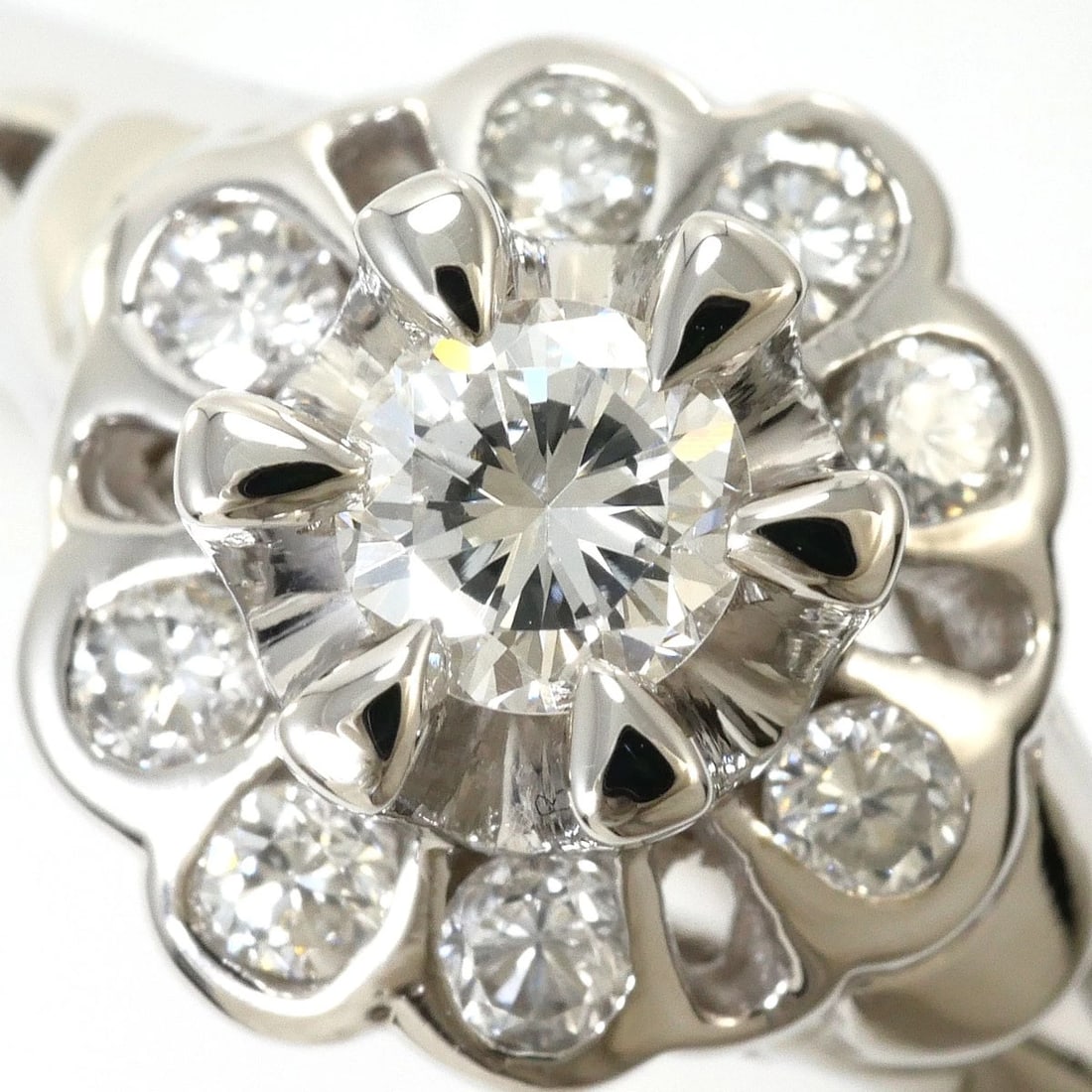 PT900 PLATINUM RING DIAMOND - 2