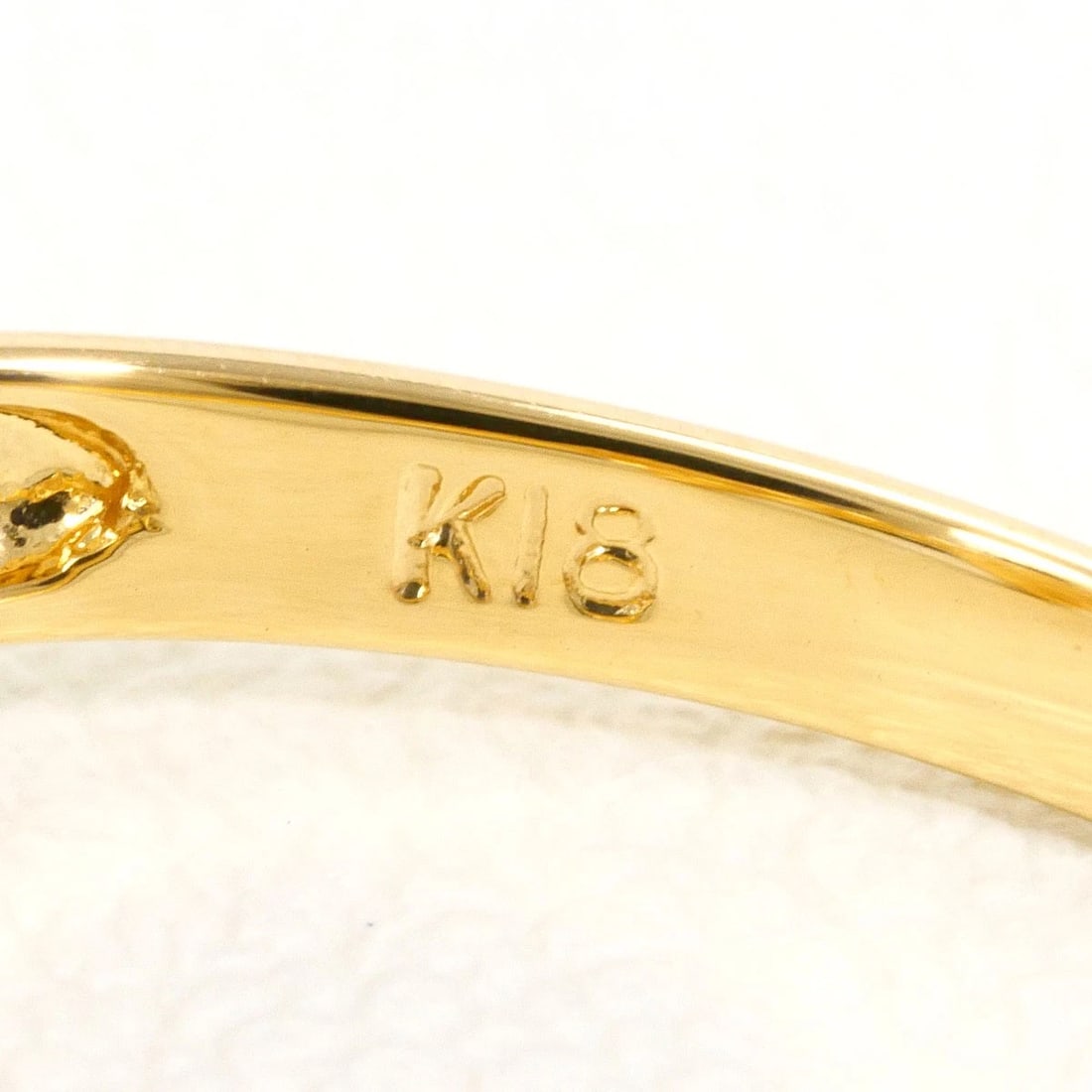 K18 GOLD RING DIAMOND - 4