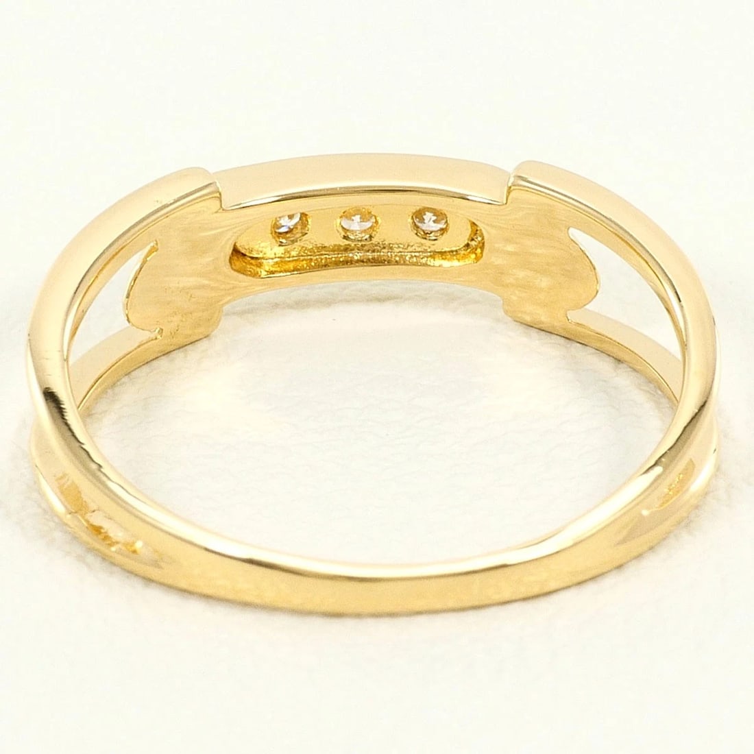 K18 GOLD RING DIAMOND - 3