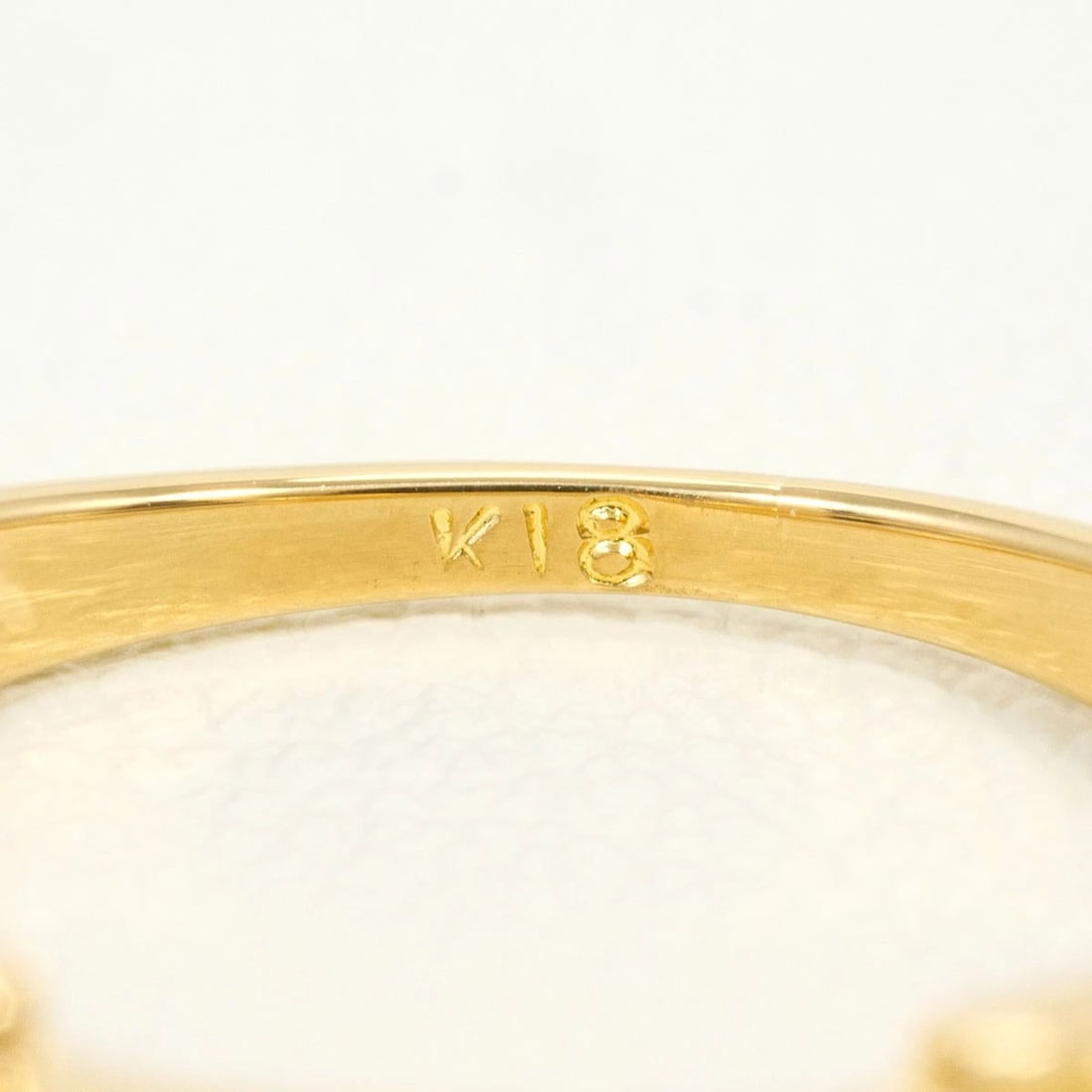 K18 GOLD RING DIAMOND - 4