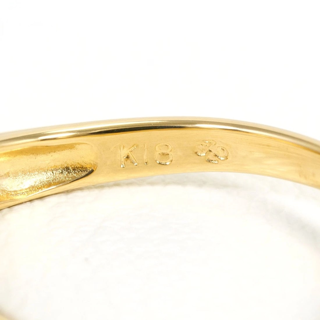 K18 GOLD RING DIAMOND - 4