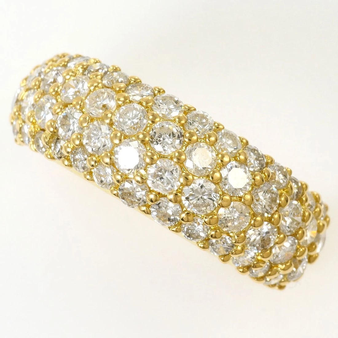 K18 GOLD RING DIAMOND: K18 gold Ring Diamond Brand: No Brand Type/Style: Ring Material: K18 Gold, Main Stone Natural Color: None Size: US 5 3/8 Accessories: None Accessories Notice: When purchasing pre-owned goo