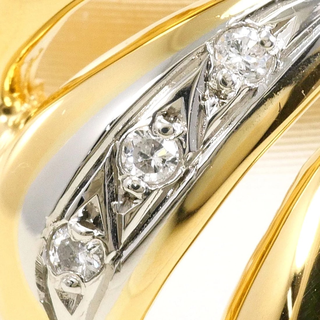 PT900 K18 RING DIAMOND - 2