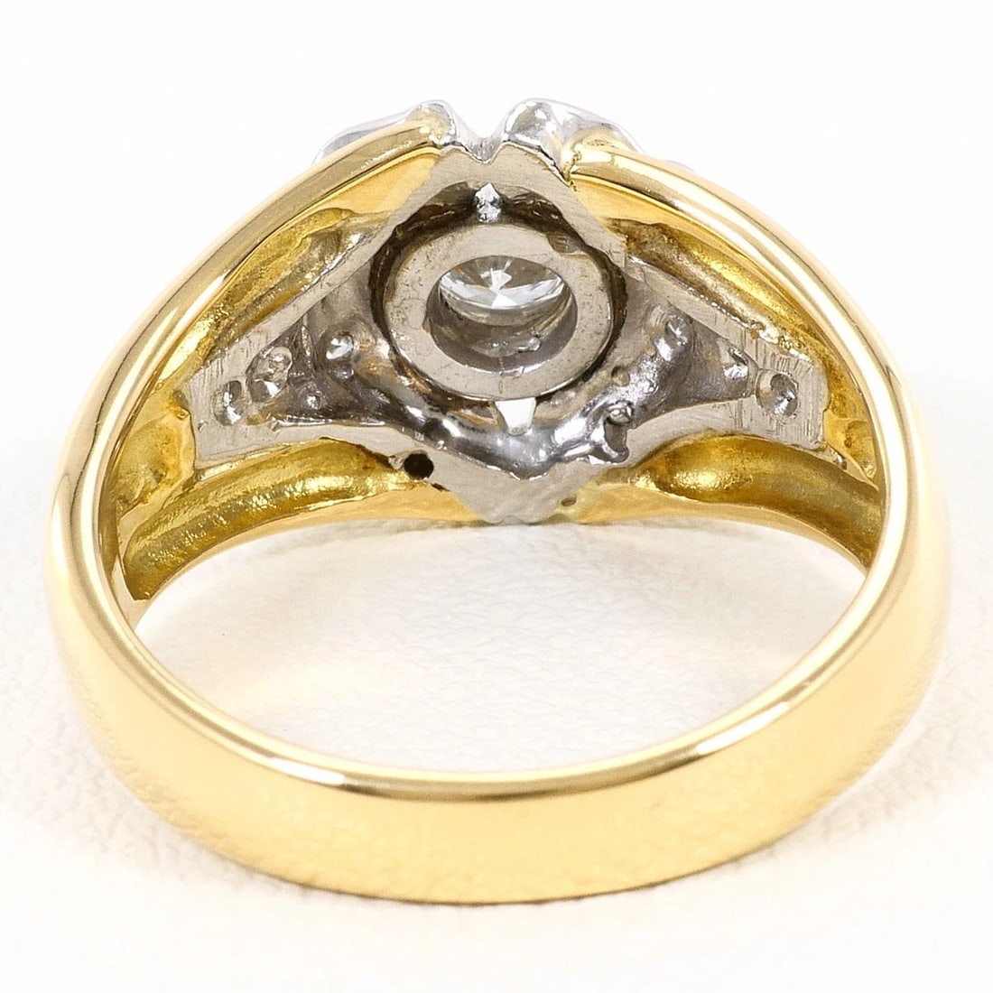 PT900 K18 RING DIAMOND - 4