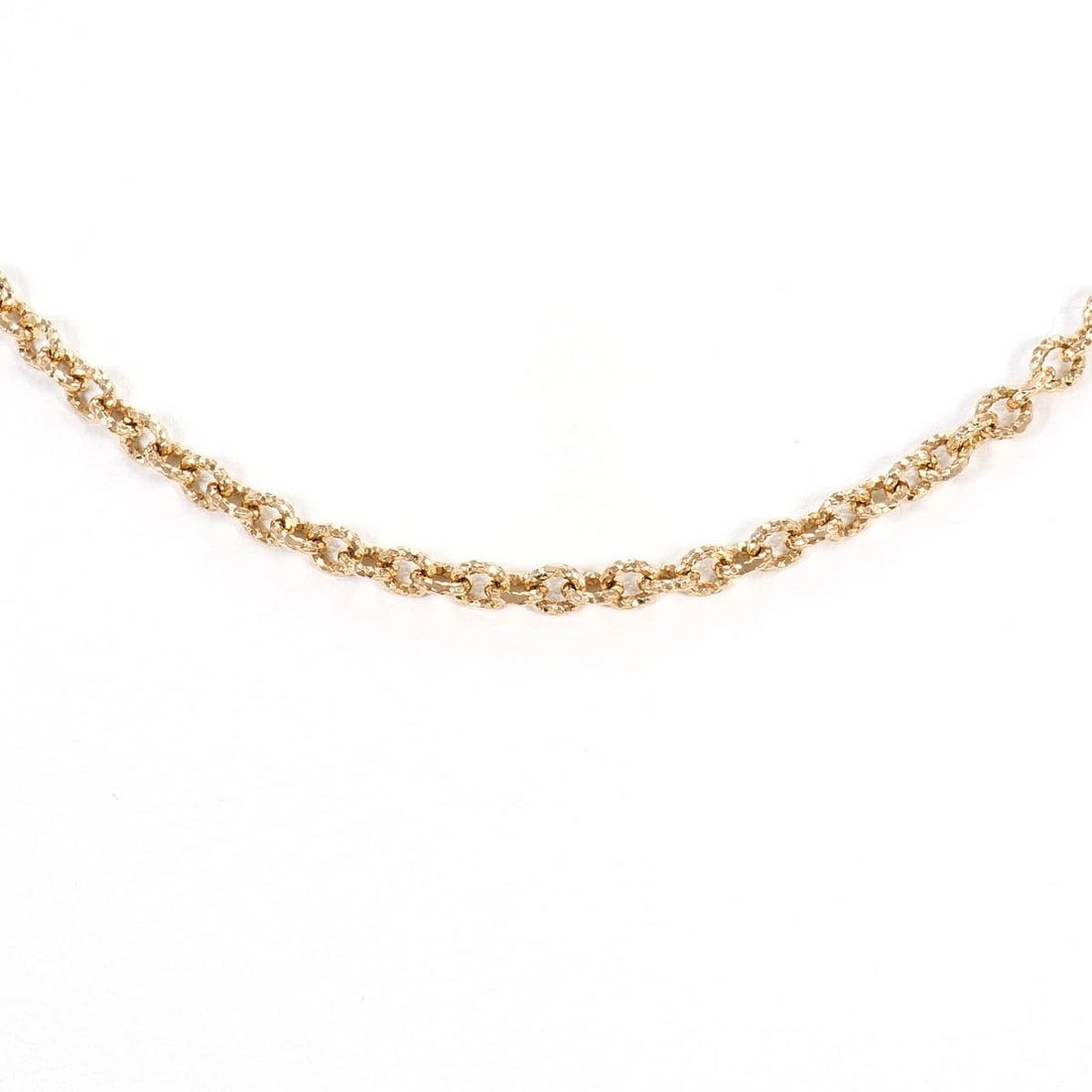 REDA SYLMA K10 GOLD NECKLACE: Reda Sylma K10 gold Necklace Brand: Reda Sylma Type/Style: Necklace Material: K10/Pink Gold, Color: Silver Size: Chain Length: about45cm(With adjuster5.5cm) Accessories: None Accessories Notice: When