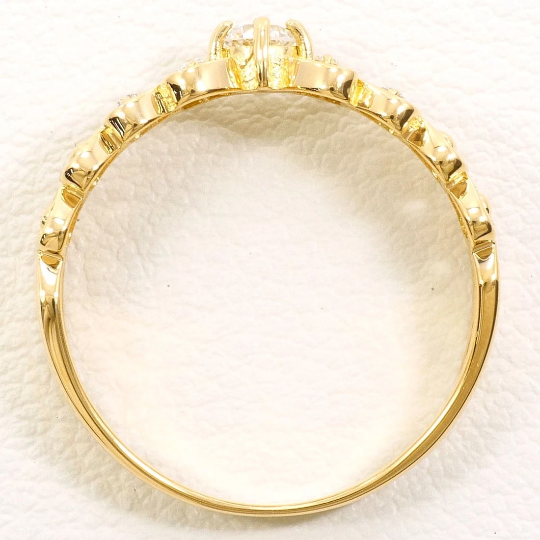 K18 GOLD RING DIAMOND - 2