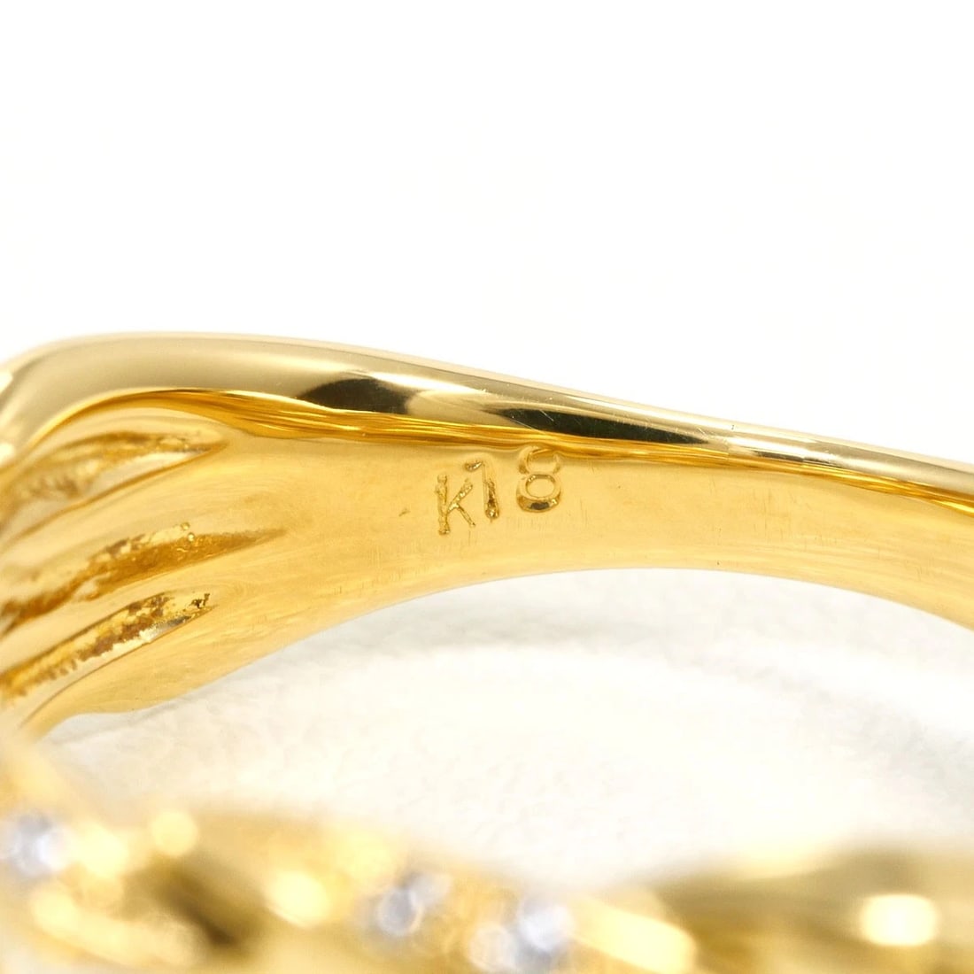 K18 GOLD RING DIAMOND - 5