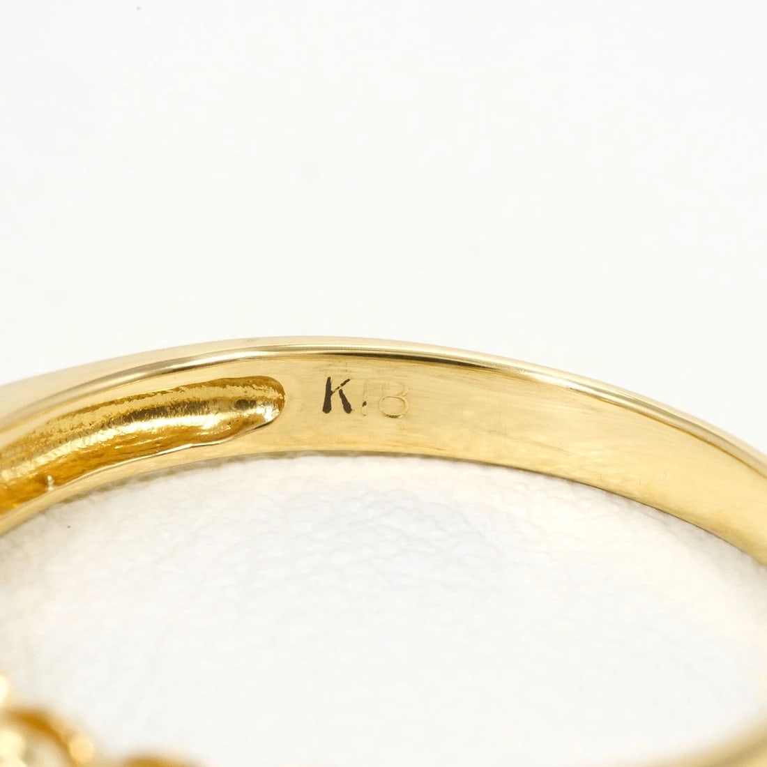 K18 GOLD RING DIAMOND - 4
