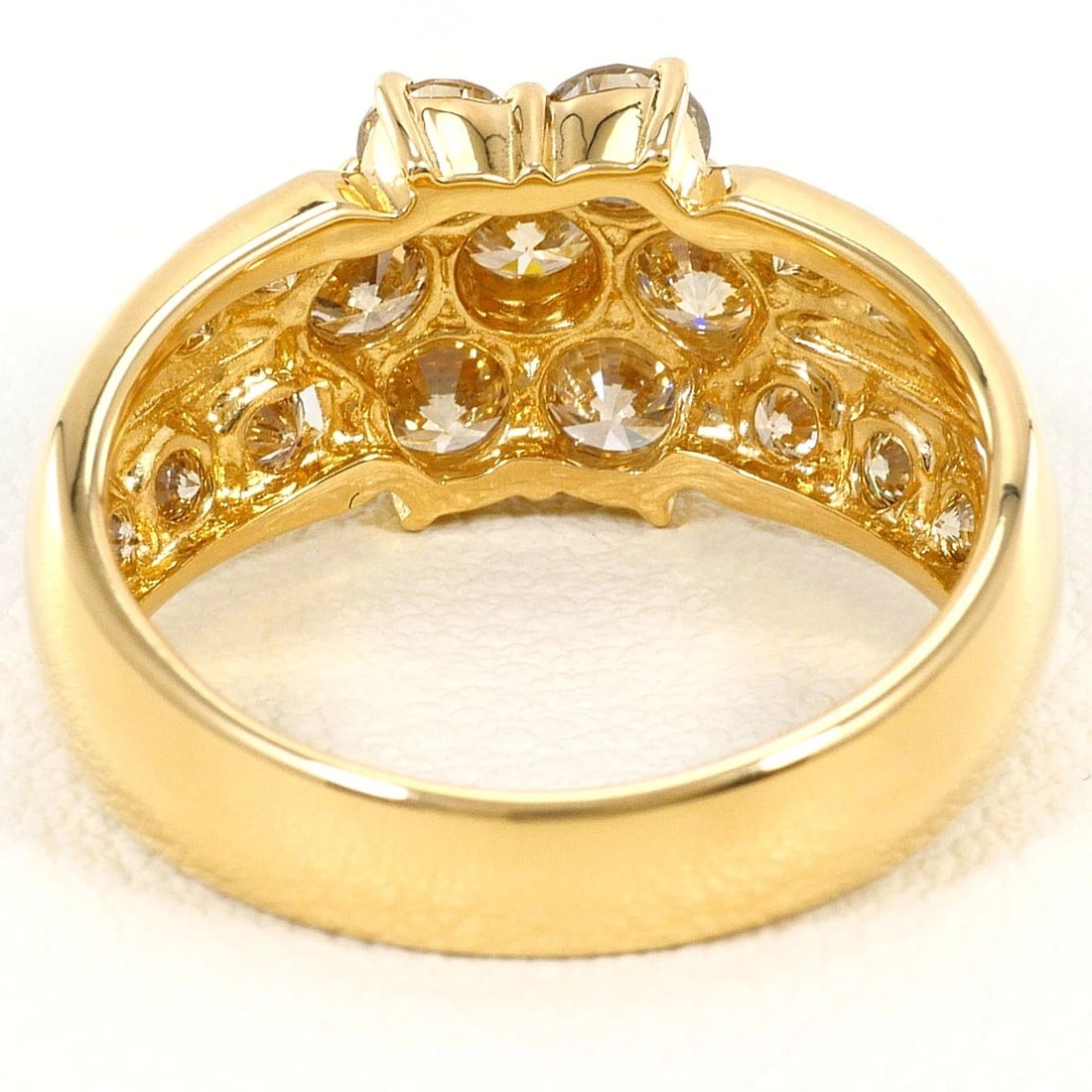 K18 GOLD RING DIAMOND - 3