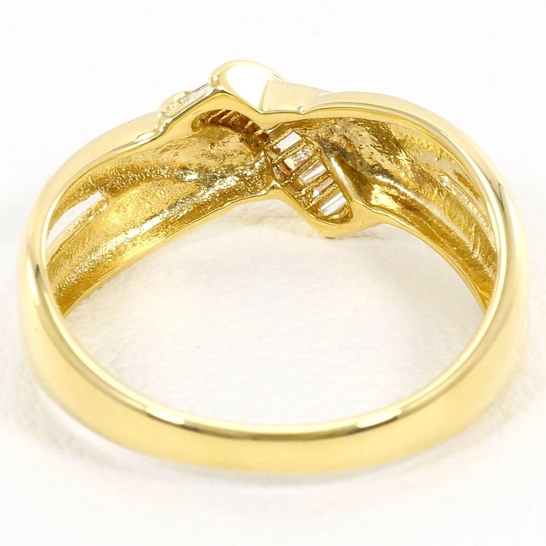 K18 GOLD RING DIAMOND - 4