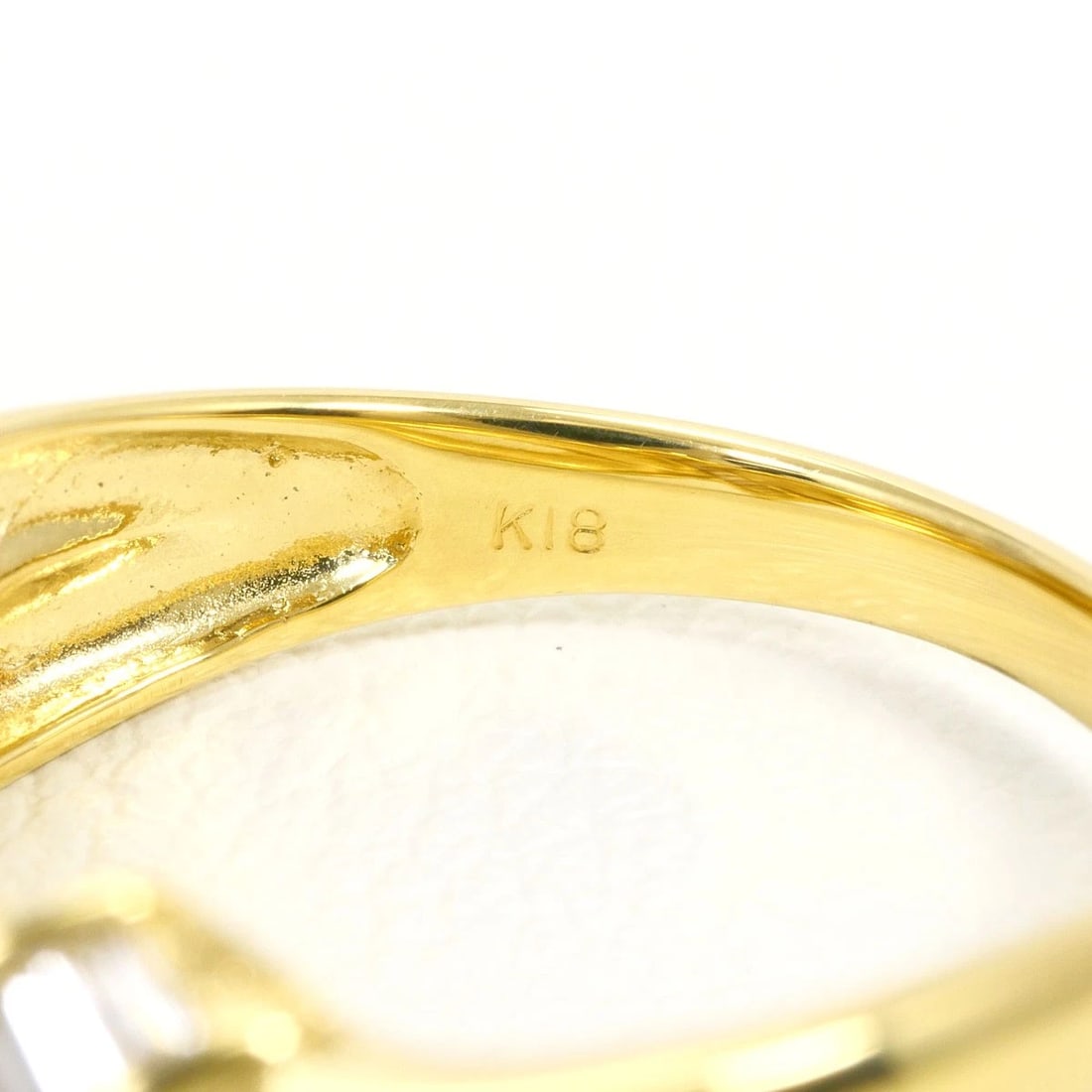 K18 GOLD RING DIAMOND - 5