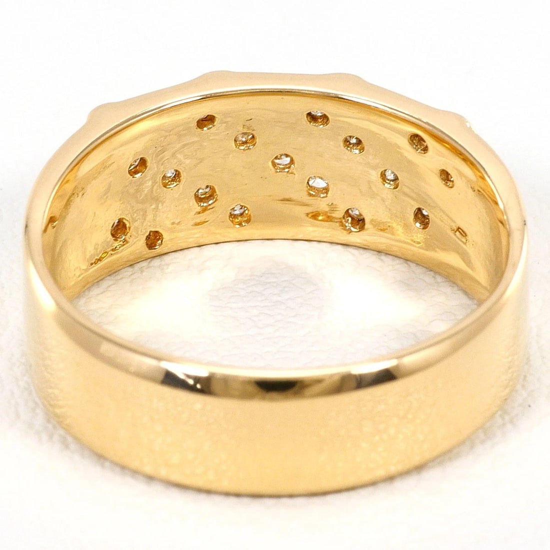K18 GOLD RING DIAMOND - 4