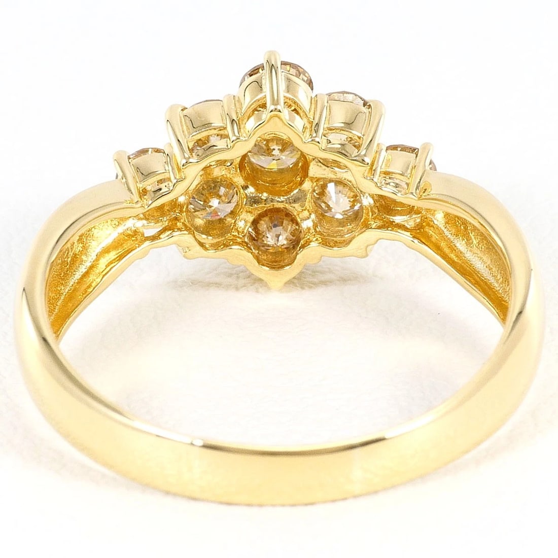 K18 GOLD RING DIAMOND - 3