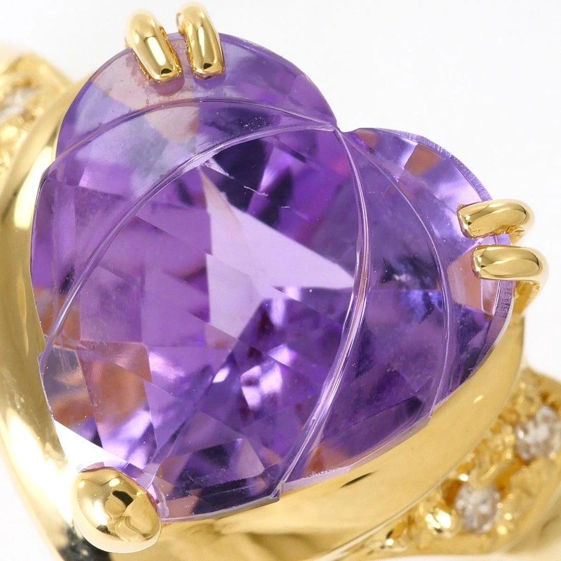 K18 GOLD RING AMETHYST - 2