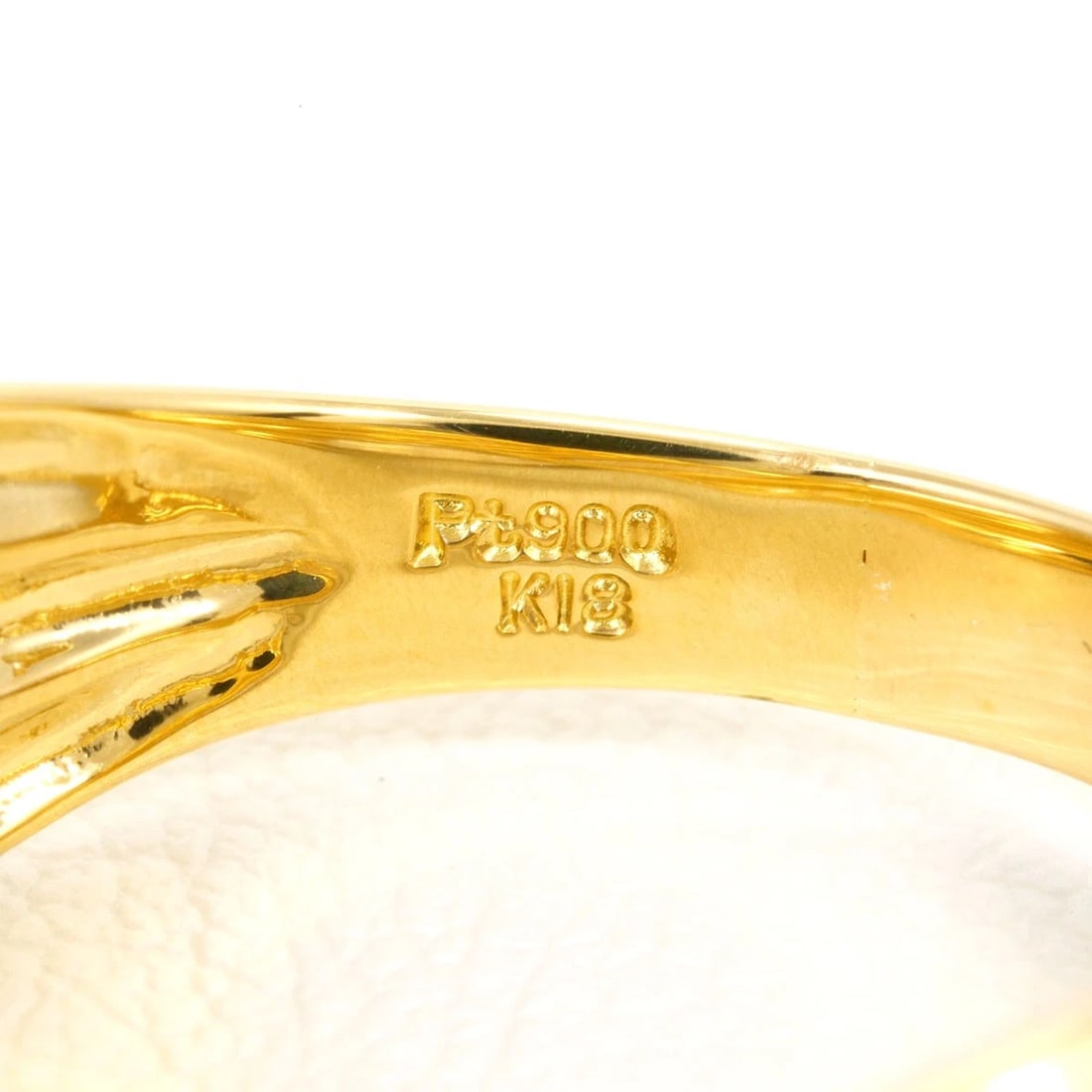 PT900 PLATINUM K18 RING DIAMOND - 5