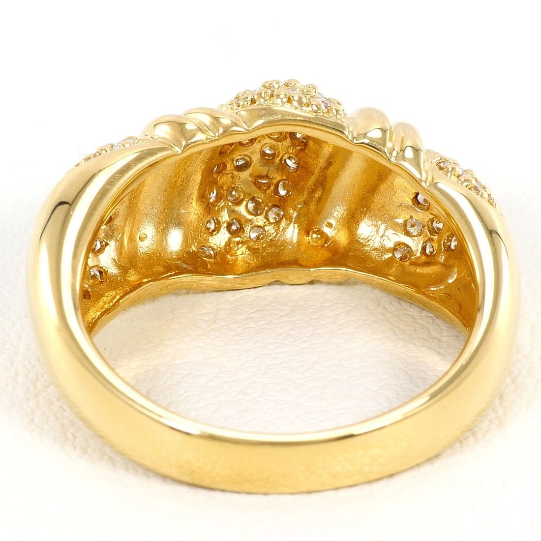 K18 GOLD RING DIAMOND - 4