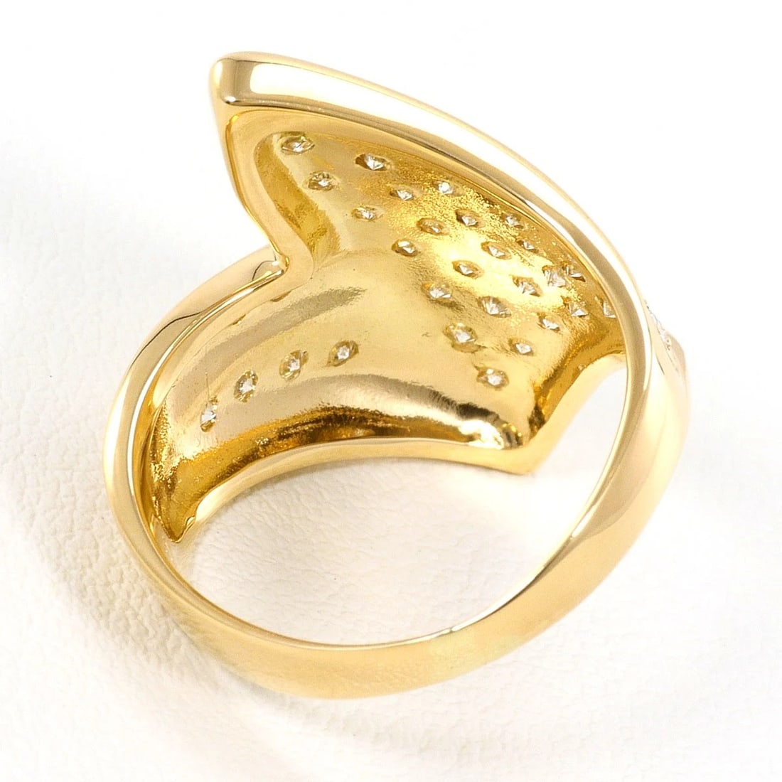 K18 GOLD RING DIAMOND - 4