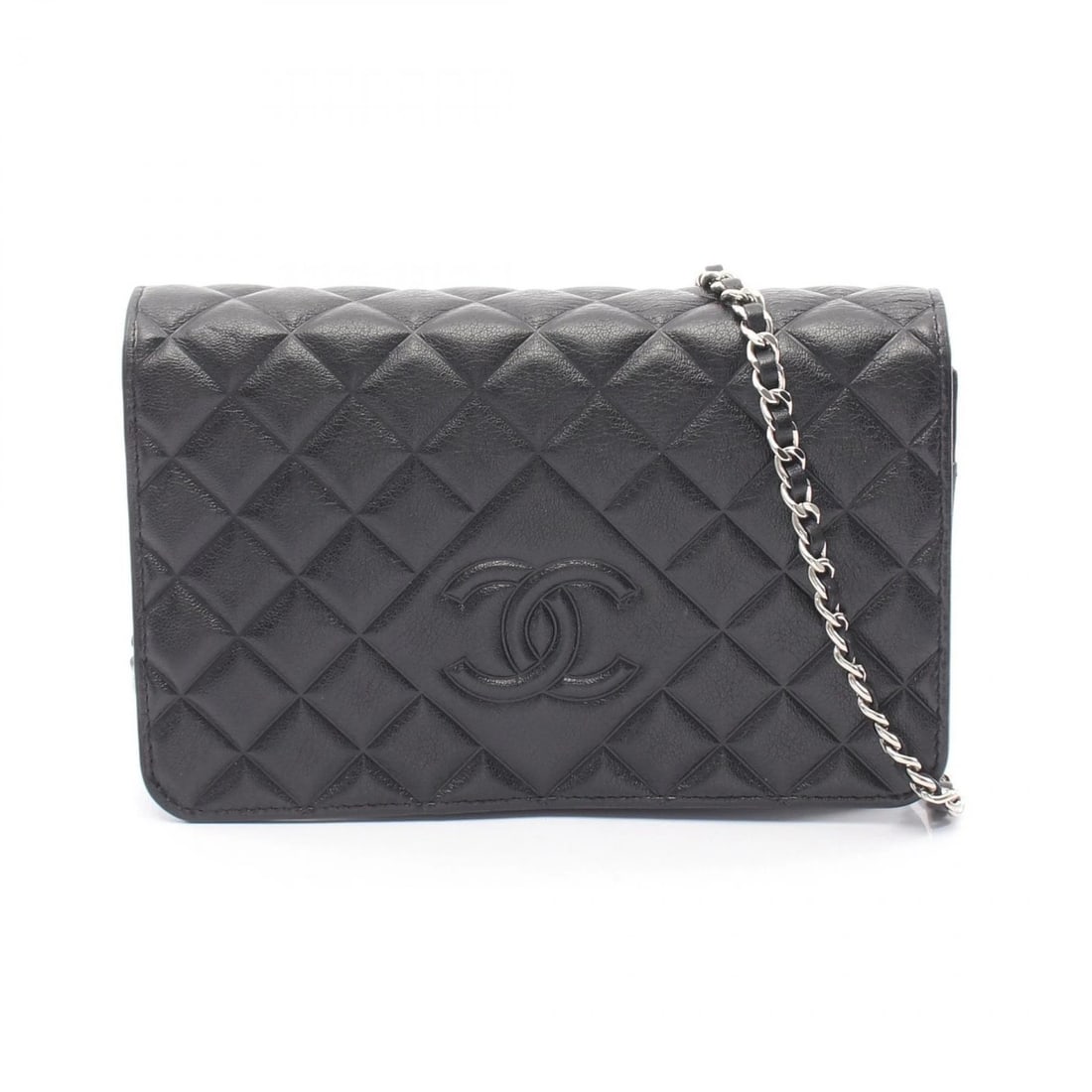 CHANEL MATELASSE CHAIN SHOULDER CROSSBODY BAG: CHANEL Matelasse chain Shoulder crossbody Bag Brand: CHANEL Type/Style: Shoulder Bag Material: Exterior Material Calfskin (cowhide) Color: Exterior Color Black?ish colors Size: (H:4.7" x W:7.5" x D:0.