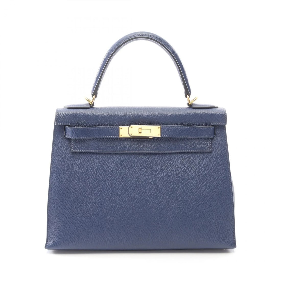 HERMES KELLY 28 SHOULDER HANDBAG STITCHED EPSOM: HERMES Kelly 28 shoulder Handbag stitched Epsom Brand: HERMES Type/Style: Handbag Material: Exterior Material Epsom and leather and Calfskin (cowhide) and Epsom Color: Exterior Color Blue encre / Blue