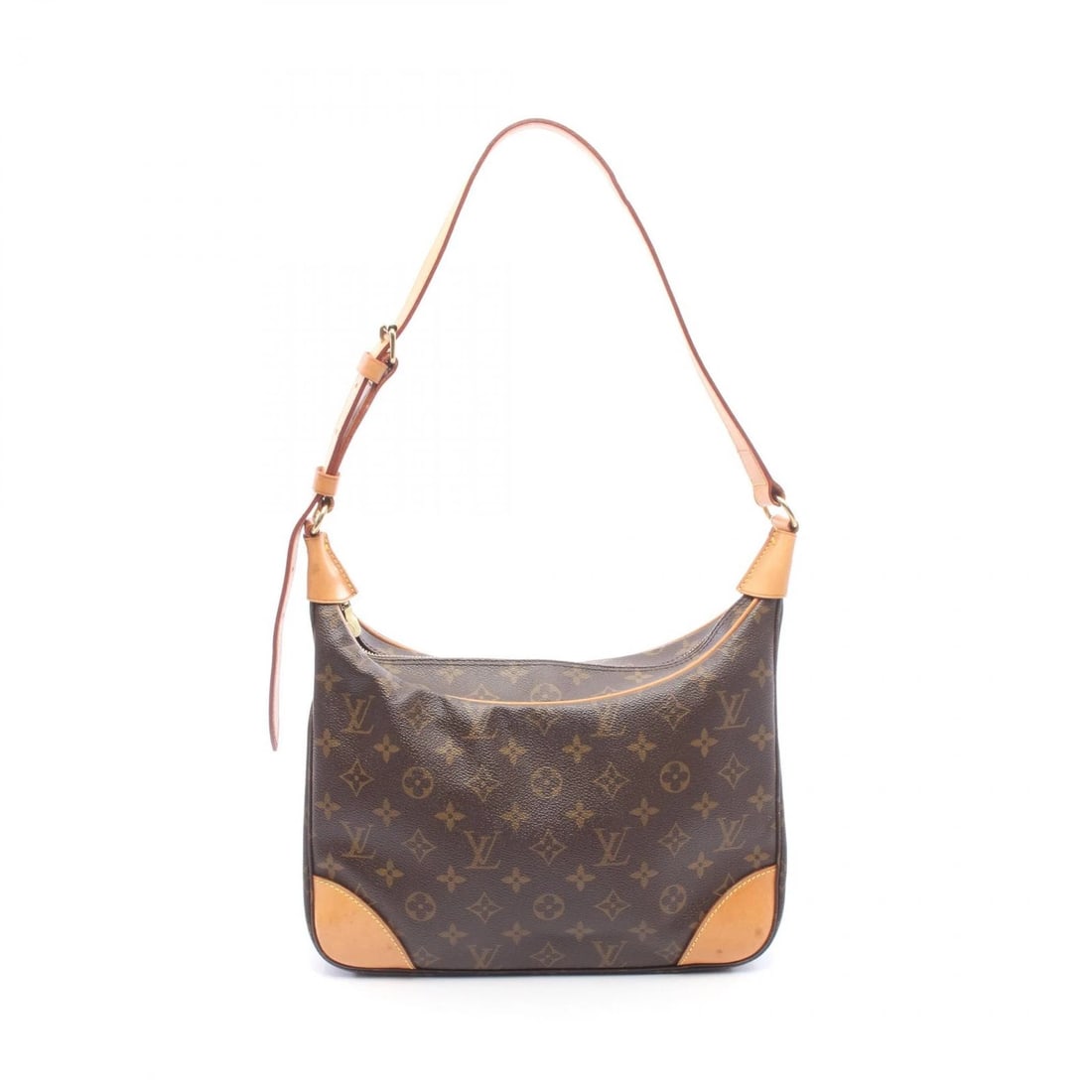 LOUIS VUITTON BOULOGNE PM SHOULDER BAG: LOUIS VUITTON Boulogne PM Shoulder Bag Brand: LOUIS VUITTON Type/Style: Shoulder Bag Material: Exterior Material Monogram ? PVC coated canvas ? leather Color: Exterior Color Brown?ish colors Size: (H: