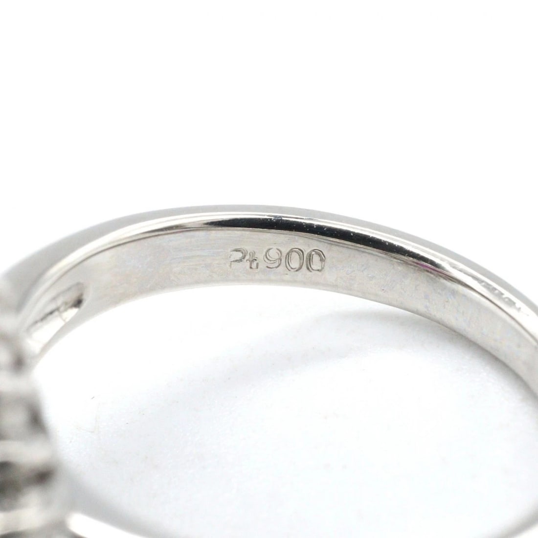 JEWELRY RUBY DIAMOND RING PT900 PLATINUM - 4