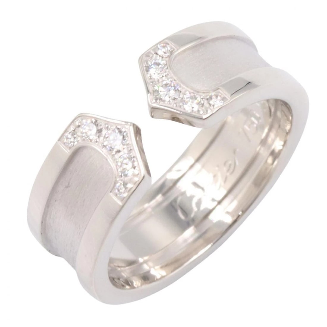 CARTIER C2 RING 18KWG WHITE GOLD (1 of 3)