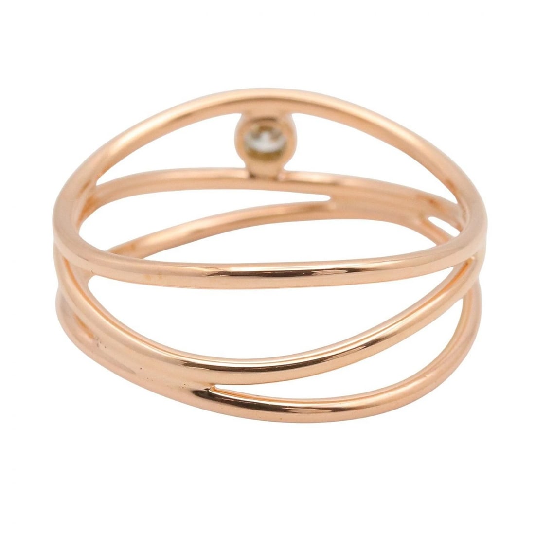 TIFFANY?CO WAVE 3ROW DIAMOND RING - 3