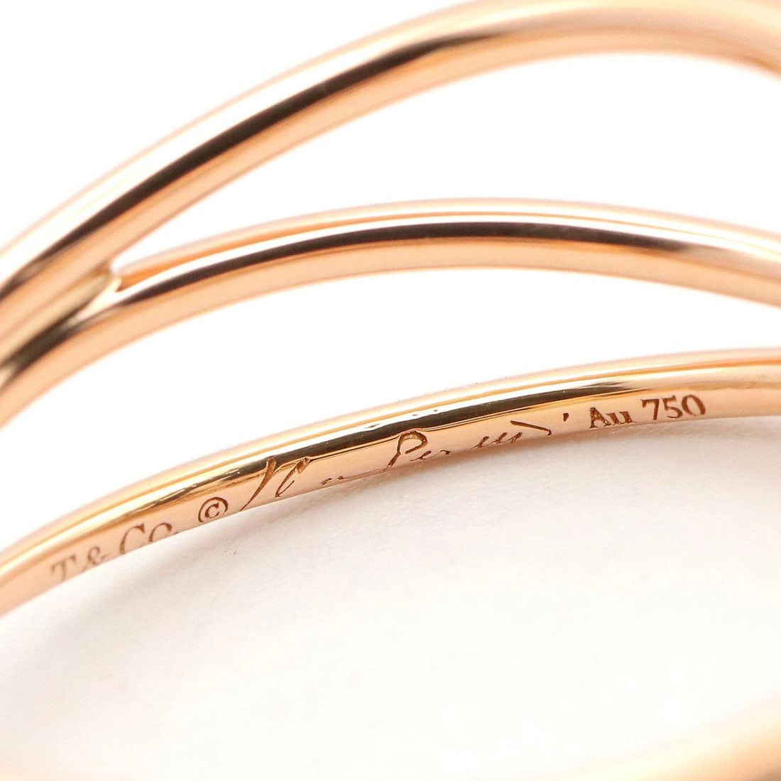 TIFFANY?CO WAVE 3ROW DIAMOND RING - 4
