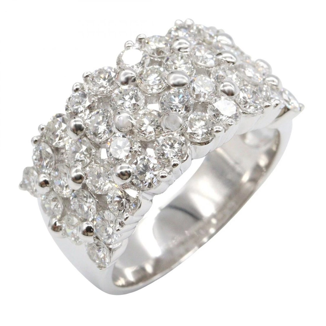 JEWELRY DIAMOND RING 18KWG WHITE GOLD: JEWELRY Diamond Ring 18KWG White Gold Brand: JEWELRY Type/Style: Ring Material: K18WG?White Gold?, Color: Silver Size: US Size 7.5 Accessories: None Accessories Notice: When purchasing pre