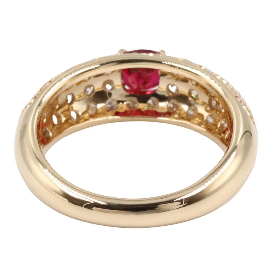 JEWELRY RUBY DIAMOND RING 18KPG - 3