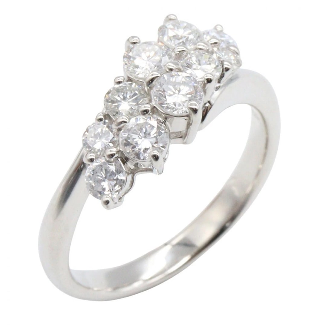 JEWELRY DIAMOND RING PT900 PLATINUM: JEWELRY Diamond Ring Pt900 Platinum Brand: JEWELRY Type/Style: Ring Material: Pt900 Platinum, Color: Silver Size: US size 6.5 Accessories: None Accessories Notice: When purchasing pre-owne
