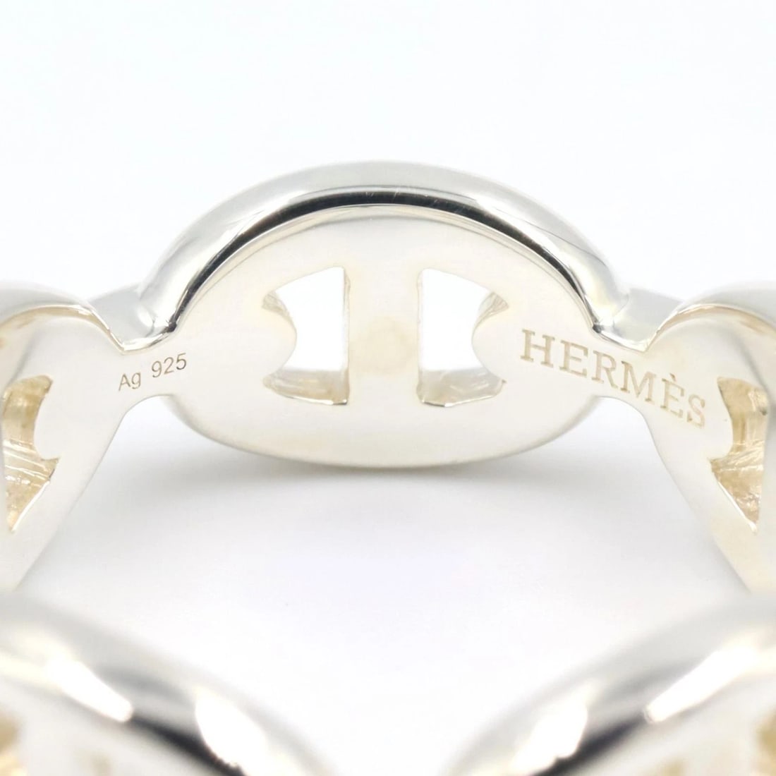 HERMES ENCHAINEE PM RING SILVER925 - 3
