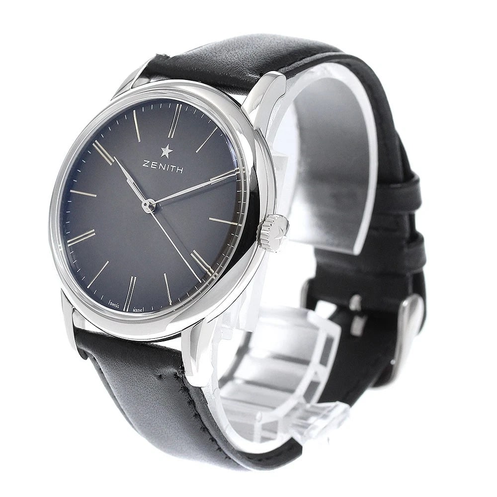 ZENITH ELITE CLASSIC GRAY AUTOMATIC WATCH - 2