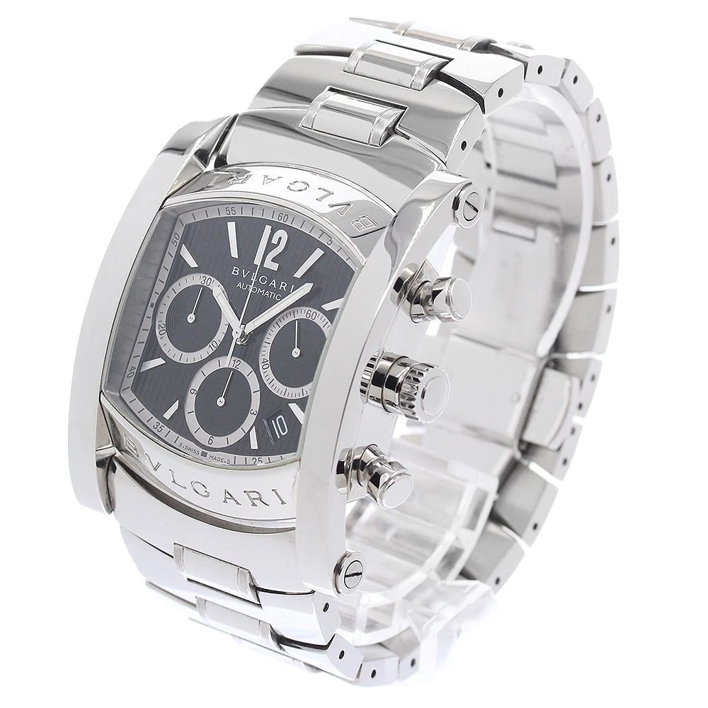 BVLGARI ASSIOMA CHRONOGRAPH DATE BLACK AUTOMATIC WATCH: BVLGARI Assioma Chronograph Date black Automatic Watch Brand: BVLGARI Type/Style: Wristwatch Material: Band Material Stainless Steel, Case Material Stainless Steel Color: Dial Color black Size: Case
