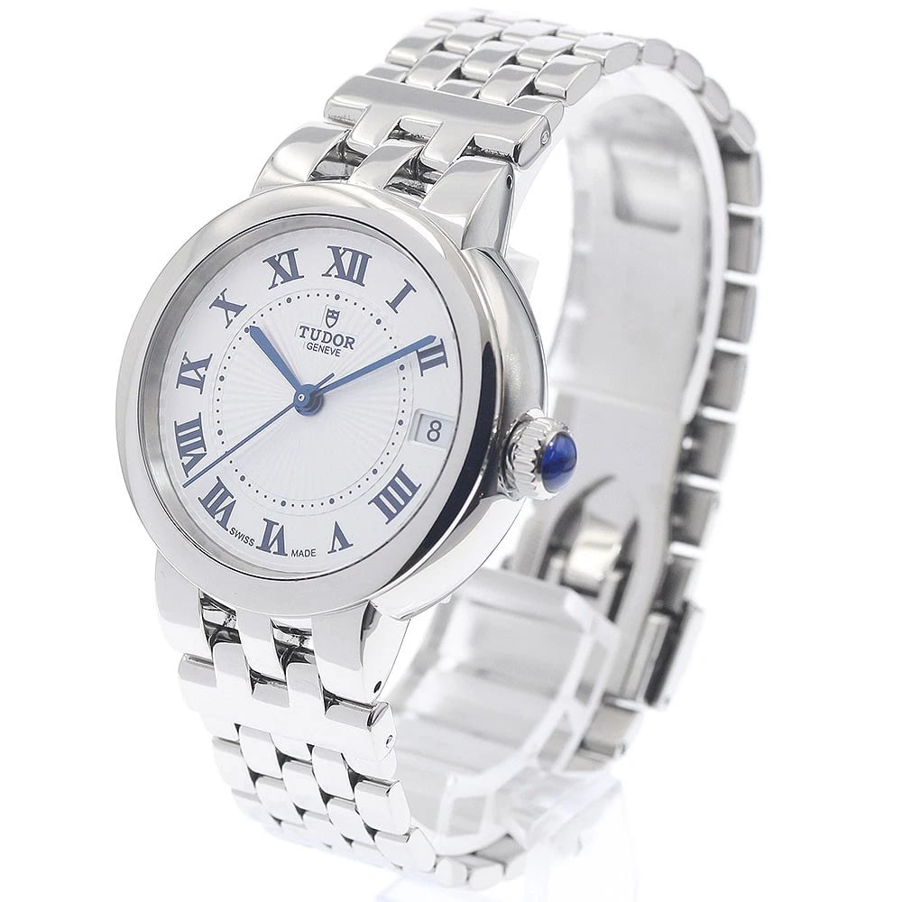 TUDOR DATE SILVER AUTOMATIC WATCH - 2