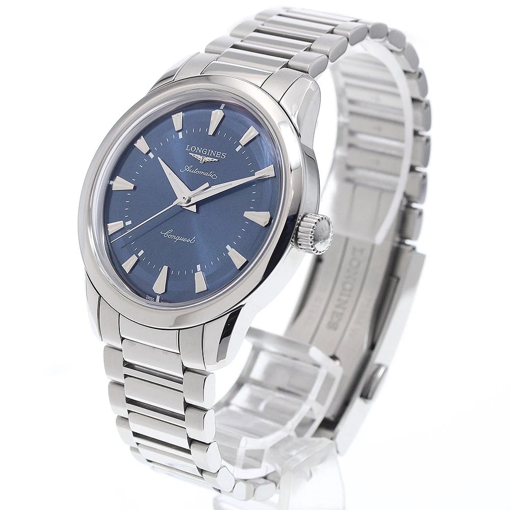 LONGINES CONQUEST HERITAGE NAVY AUTOMATIC WATCH - 2
