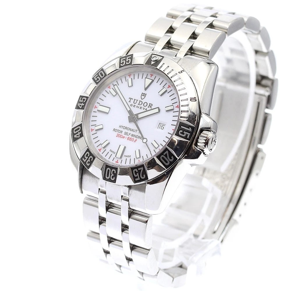 TUDOR HYDRO WHITE DIAL AUTOMATIC WATCH - 2