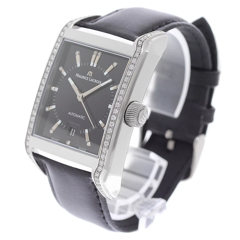 MAURICE LACROIX PONTOS RECTANGULAR AUTOMATIC WATCH - 2