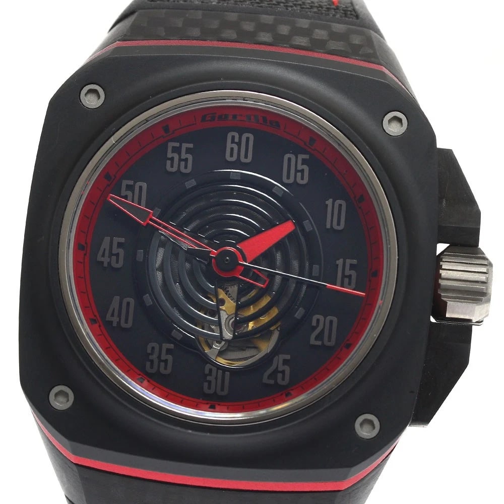 GORILLA FASTBACK GT SPECTER BLACK DIAL AUTOMATIC WATCH: Gorilla Fastback GT Specter black Dial Automatic Watch Brand: Gorilla Type/Style: Wristwatch Material: Band Material Rubber / nylon, Case Material Aluminum / Titanium / Ceramic Color: Dial Color