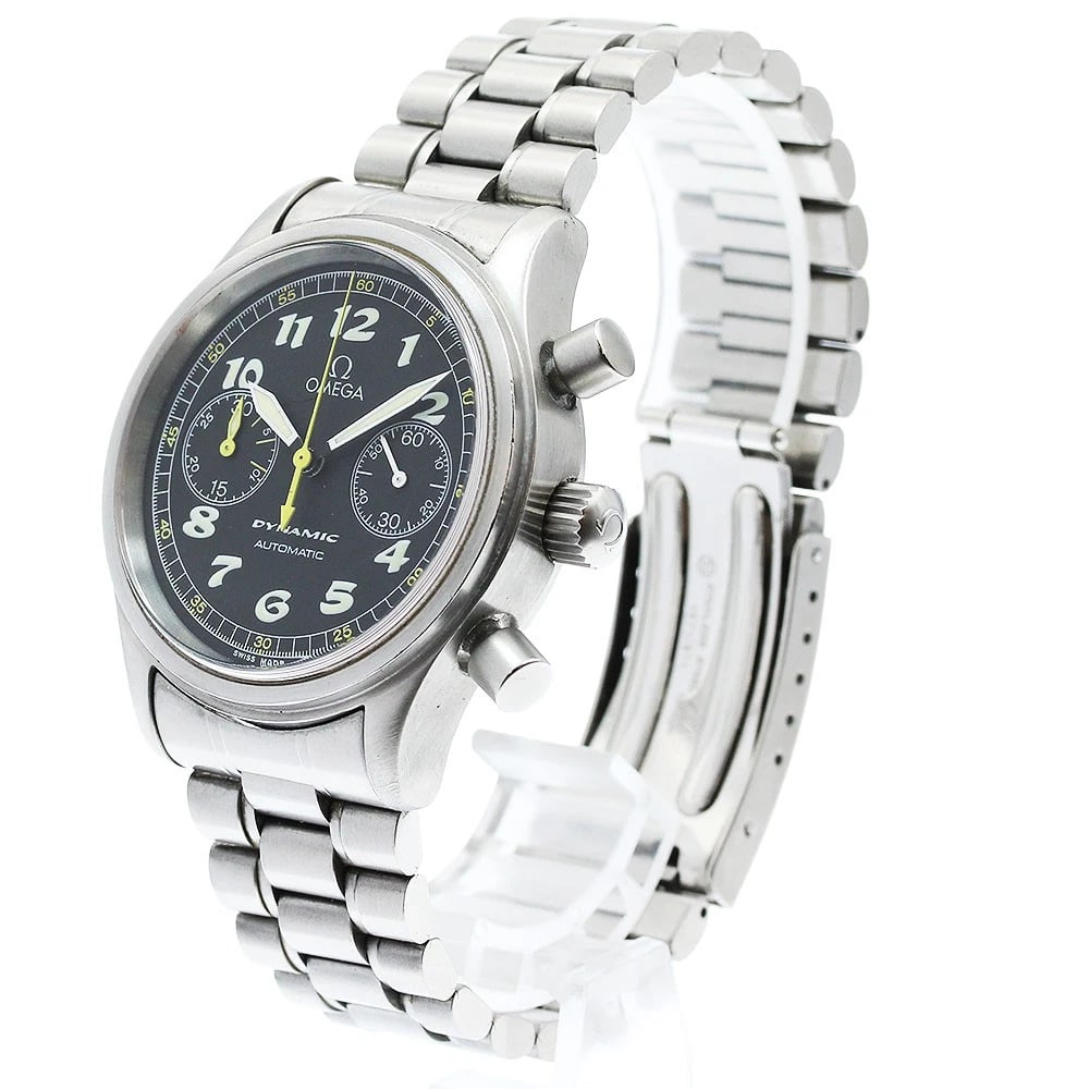 OMEGA DYNAMIC CHRONOGRAPH BLACK DIAL AUTOMATIC WATCH - 2