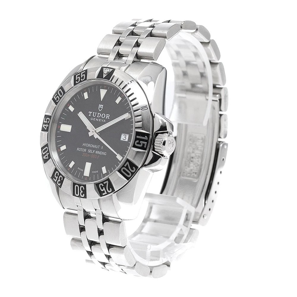 TUDOR HYDRO NOTE DATE BLACK DIAL AUTOMATIC WATCH - 2