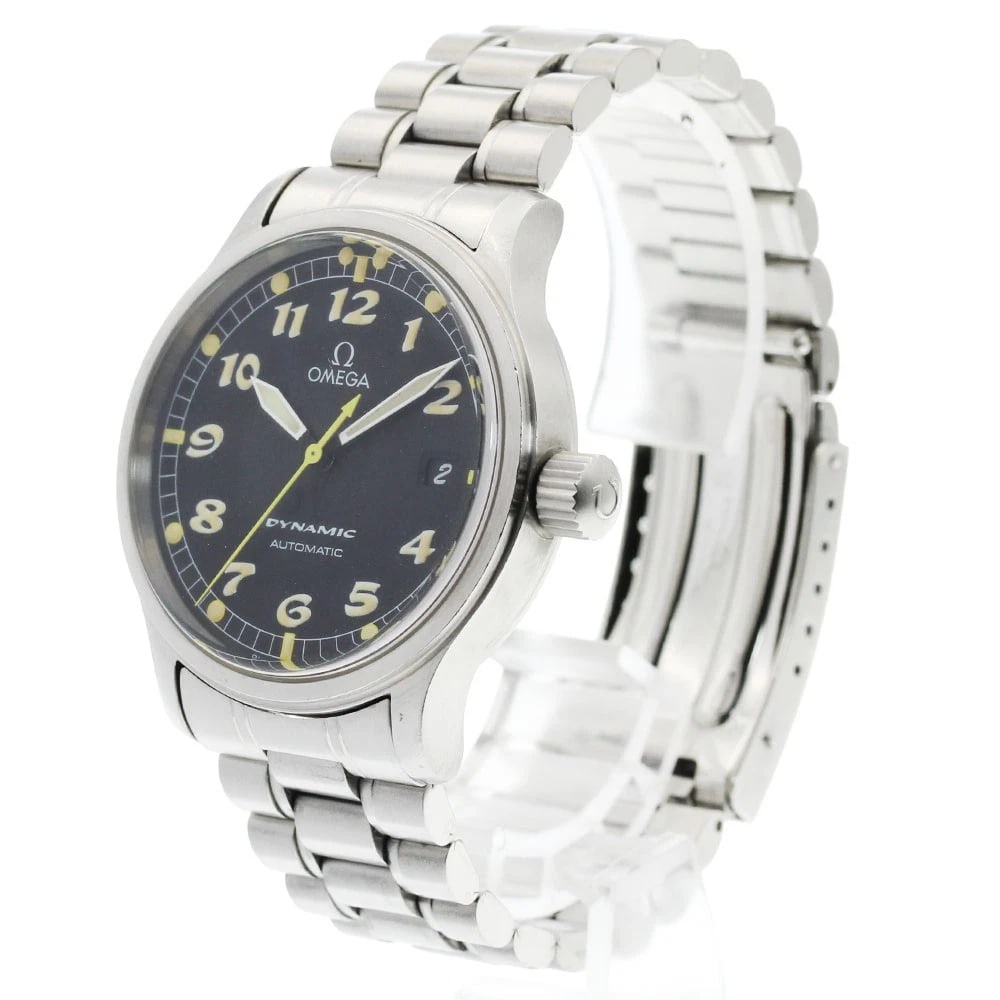 OMEGA DYNAMIC DATE BLACK DIAL AUTOMATIC WATCH - 2