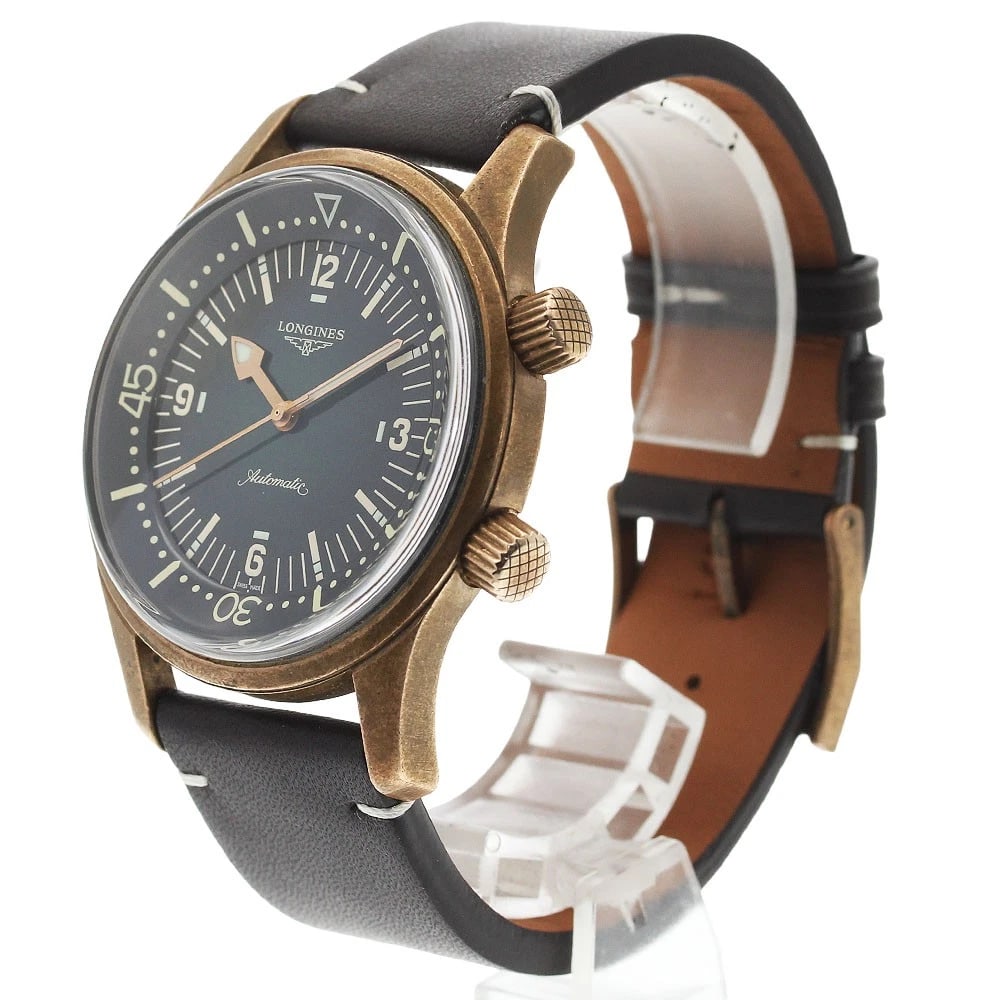 LONGINES LEGEND DIVER GREEN DIAL AUTOMATIC WATCH - 2